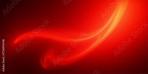 Red abstract silk texture background with flowing waves and soft fabric design