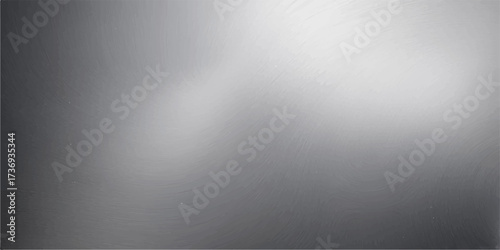 Brushed metal texture background with silver and grey metallic surface