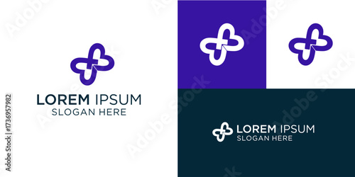 Modern and professional cross logo design perfect for healthcare, nonprofits, or innovative tech companies needing a clean, memorable brand identity with a contemporary feel