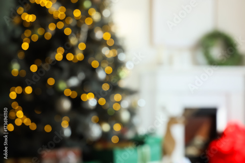 Blurred view of living room...