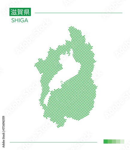 滋賀県・Shiga（大津市）ドット地図