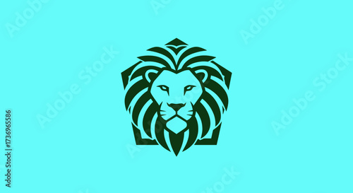 Majestic lion head emblem with intricate details and bold design.