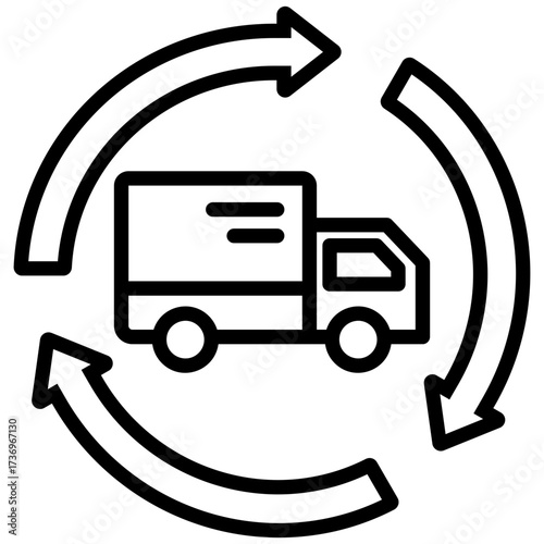 Reverse Logistics Icon