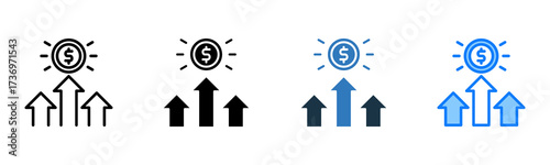 Competitive Advantage icon multiple style 