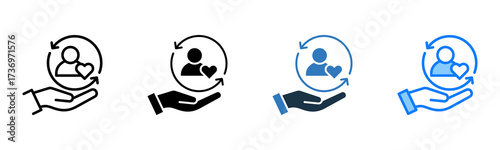 Customer Loyalty icon multiple style 