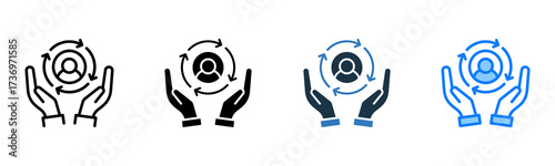 Customer Retention icon multiple style 