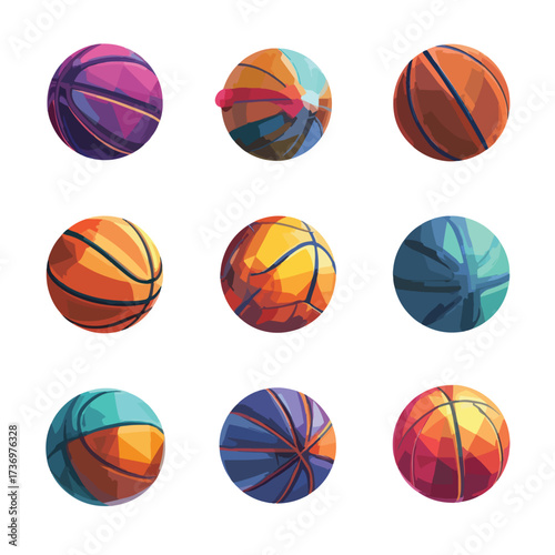 Dynamic silhouette of a basketball in motion isolated on a clean white background isolated on white background