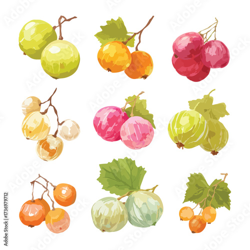 Botrytis fungal spore illustration silhouette isolated on white background representing plant disease