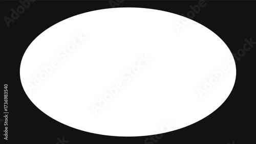 geometric frame vector illustration ellipse centered inside a black rectangle with copy space,border, useful for background, frame, or text ,logo,symbol template design.