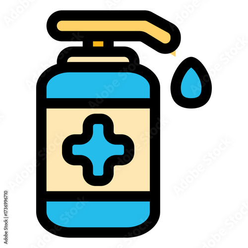 Hydroalcoholic gel icon