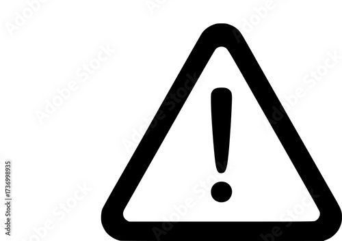 Warning triangle icon design illustration. icon concept in flat
