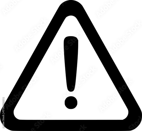 Warning triangle icon design illustration. icon concept in flat

