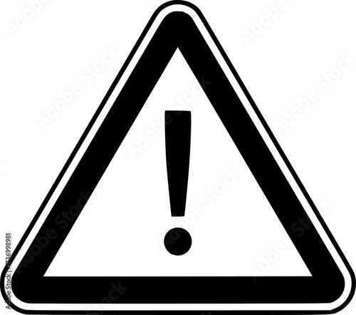 Warning triangle icon design illustration. icon concept in flat
