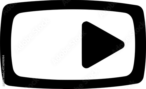 Video icon design illustration. icon concept in flat
