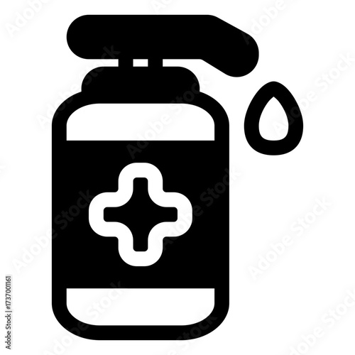 Hydroalcoholic gel icon