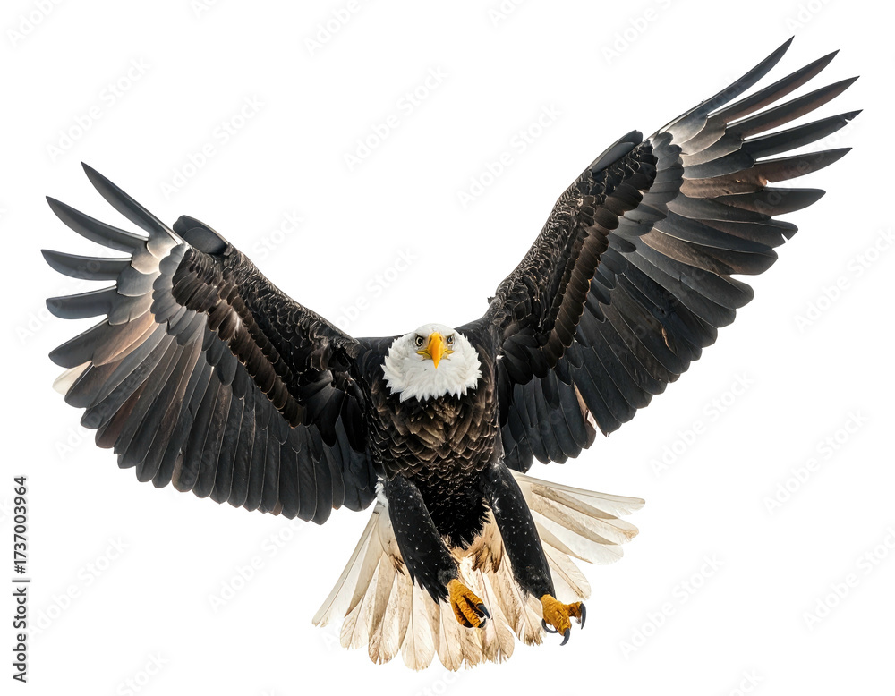 Fototapeta premium Powerful eagle in flight