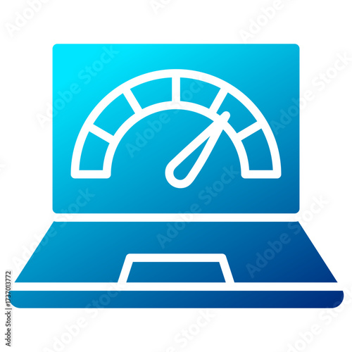 performance glyph gradient color icon