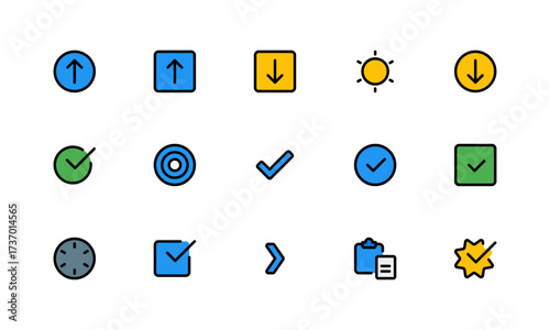 Essential UI Icon Set – Complete Collection of Minimal Interface Icons, Web and App Symbols, Navigation, Buttons, Arrows, Tools, and Functional Elements