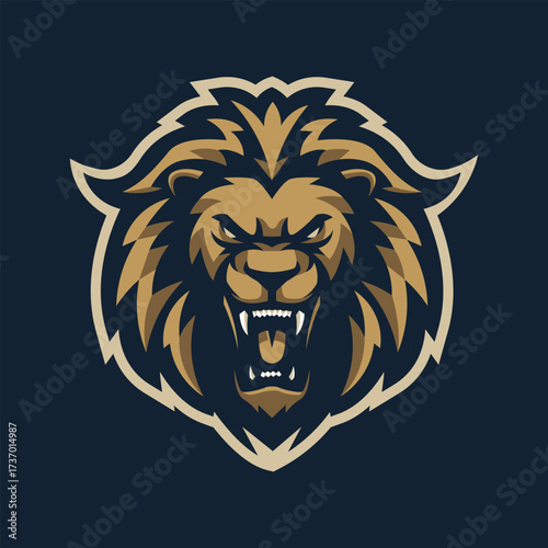 Lion athletic club vector logo