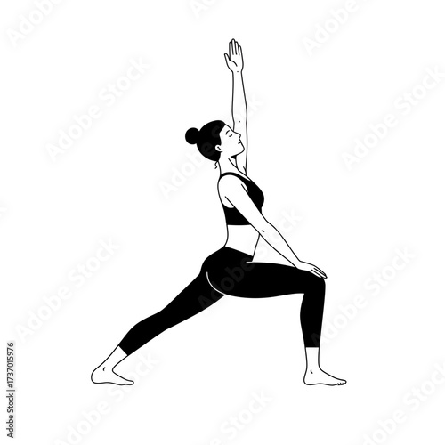 silhouette of a woman exercising