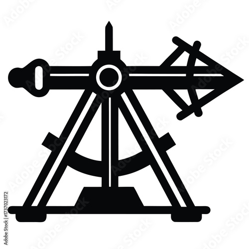 ballista silhouette vector icon