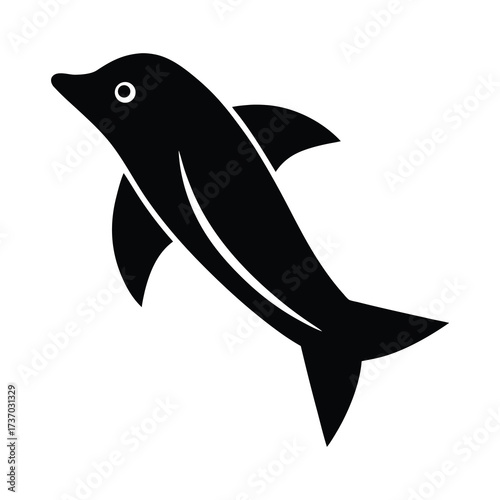 flippers silhouette vector icon