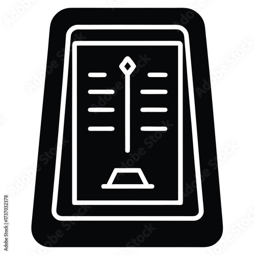 hieroglyph tablet silhouette vector icon