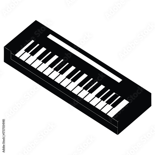 keyboard silhouette vector icon