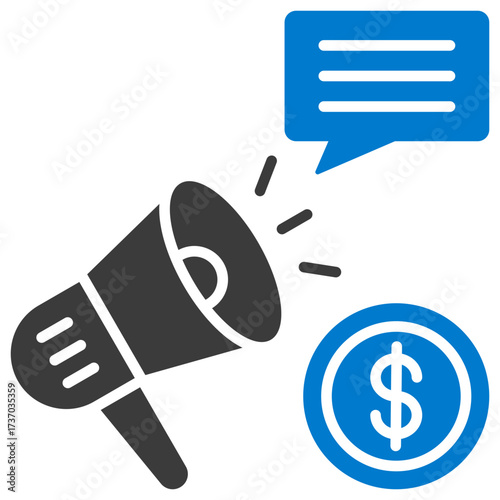 Promotion Glyph Duotone Icon