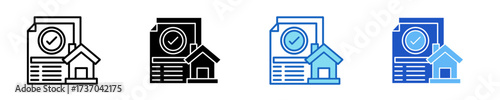 Document  Icon Set Multiple Style Collection