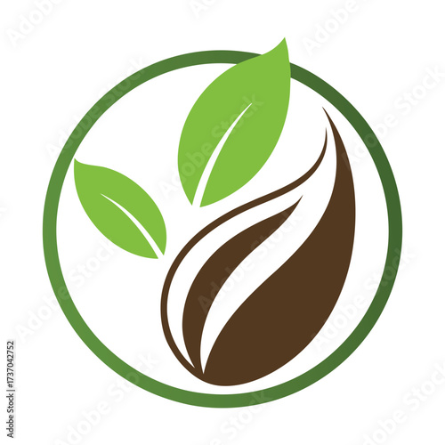 COFFEE BEAN LEAF LOGO