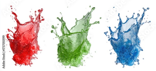 Colorful Liquid Splashes