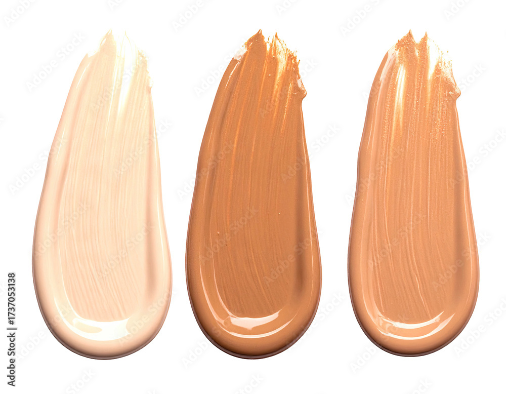 Fototapeta premium Three shades of foundation