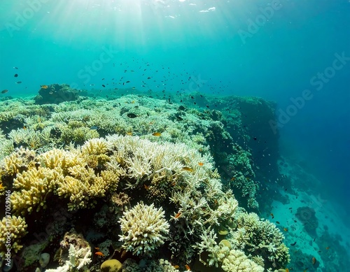 Wallpaper Mural Underwater coral reef scene Torontodigital.ca