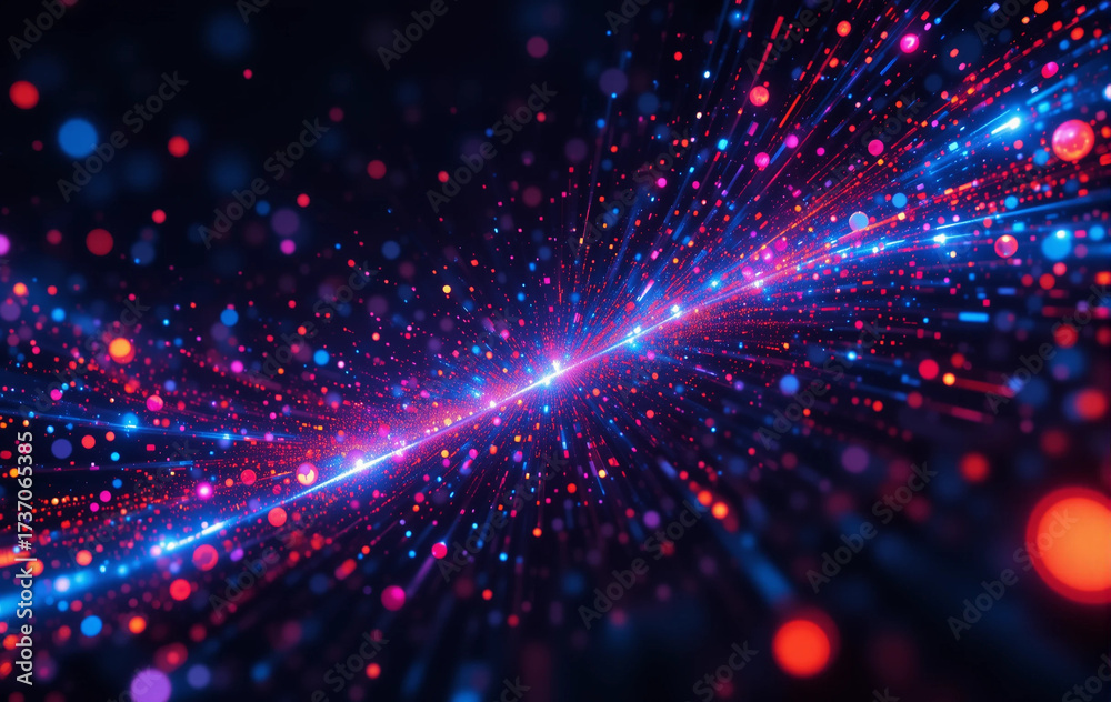 Fototapeta premium Speed Abstract background image, light, diffusion, space, circle, line, glitter, lighting, banner texture advertising poster