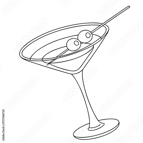 Vector art of martini