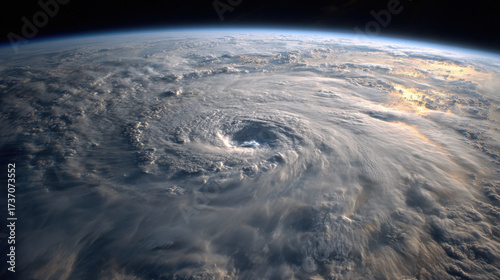 Hurricane as viewed from space