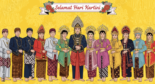 Inspirational Figures of Indonesia's Ethnic Heritage - A Colourful Tribute to Heroes for 21 April