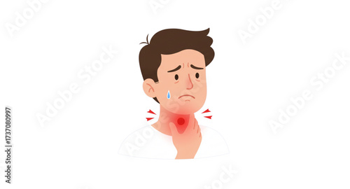 Man feels pain in neck