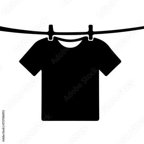 clothes hanging on a rope