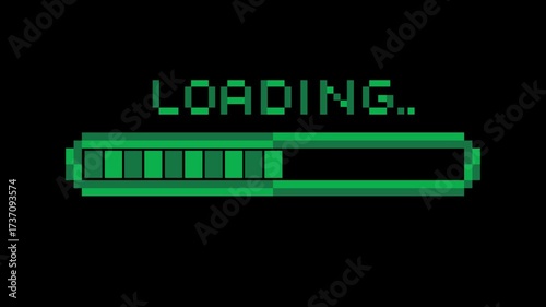 loading green game pixel art with alpha channel