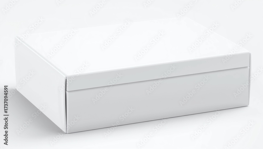 Fototapeta premium Paper white box mock-up template.
