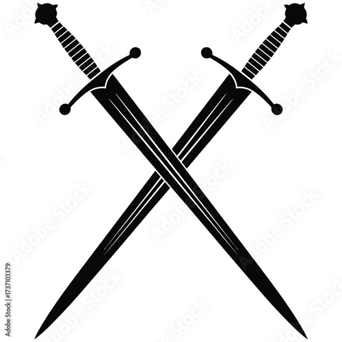 two crossed swords
