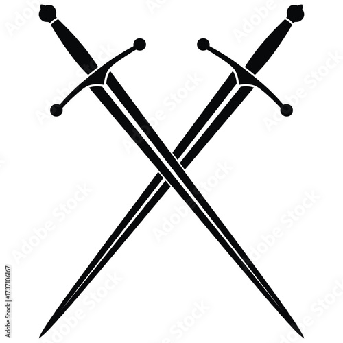 two crossed swords