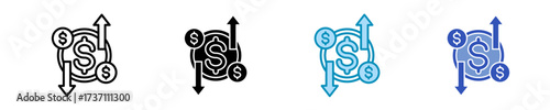 Investment Icon Set Multiple Style Collection	