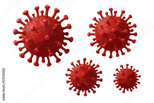 Coronavirus COVID-19 virus cell 3D model. Pandemic outbreak medical background. Infectious disease concept. Healthcare virology and epidemiology science illustration. Pathogen.