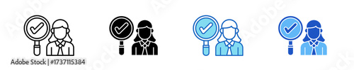 Audit Icon Set Multiple Style Collection	