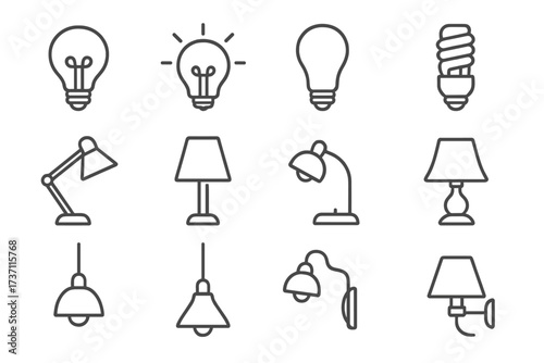 Notary and legal documents line icon set. Quill pen, contract signing, and wax seal stamp. Vector icons for law, history, and official papers. Editable stroke.