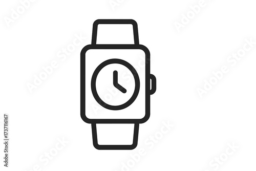 Tablet icon symbol, gadget device, trendy flat line style, tech digital device illustration for web design, app UI, logo concept, isolated vector eps