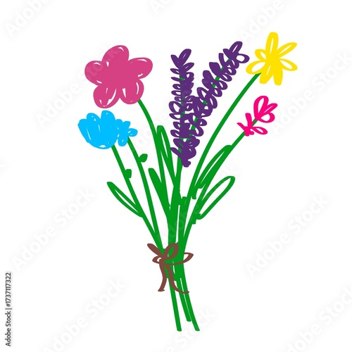 Cute Floral Bundle Drawing